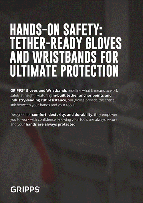 GIF preview showing a PDF Gripps Product Collection Gloves and Wristbands