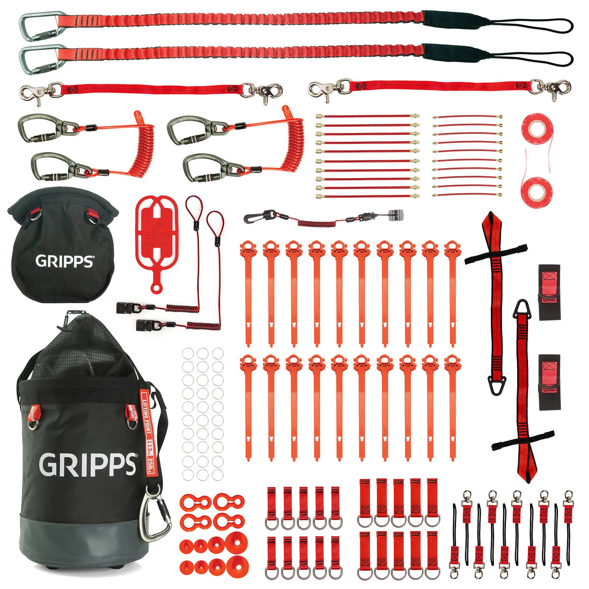 60-Tool Tether Kit With Bull Bag And Bolt-Safe Pouch