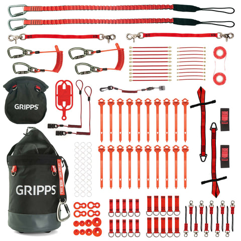 60-Tool Tether Kit With Bull Bag And Bolt-Safe Pouch
